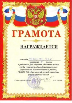  Районный День здоровья "Золотая осень"